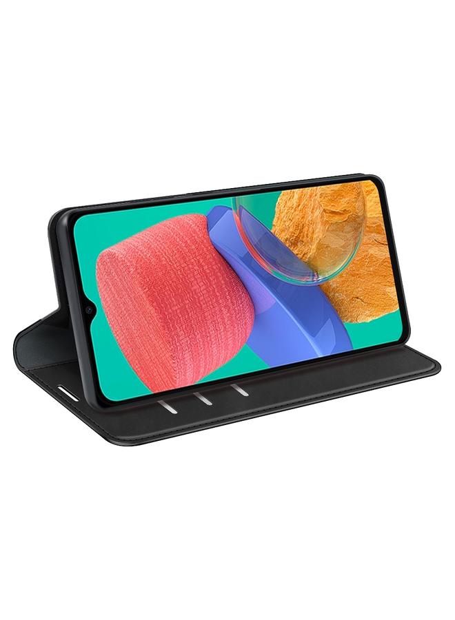 اس-توب جراب هاتف Samsung Galaxy M33 من الجلد المغناطيسي القابل للسحب بتصميم كلاسيكي - Image 5