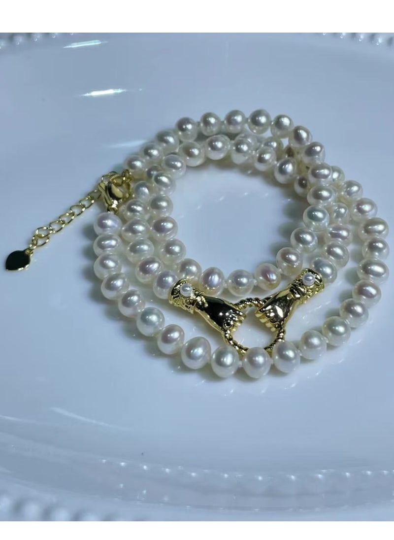 Generic - Natural freshwater pearl necklace - Image 1