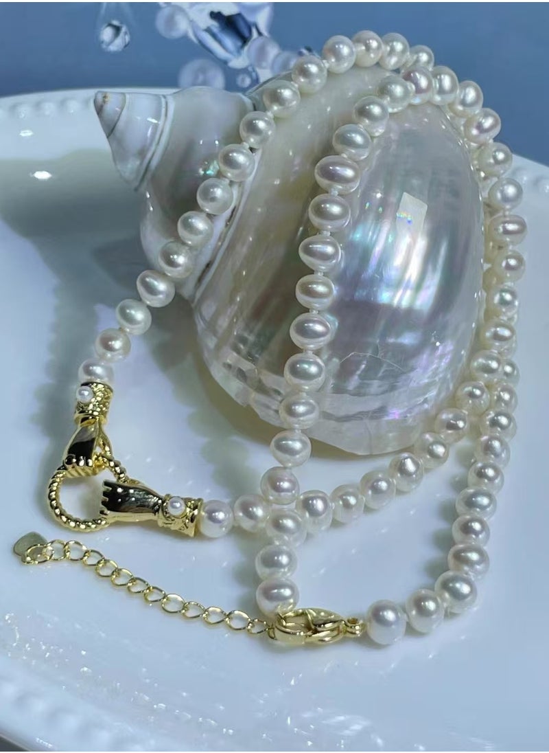 Generic - Natural freshwater pearl necklace - Image 1