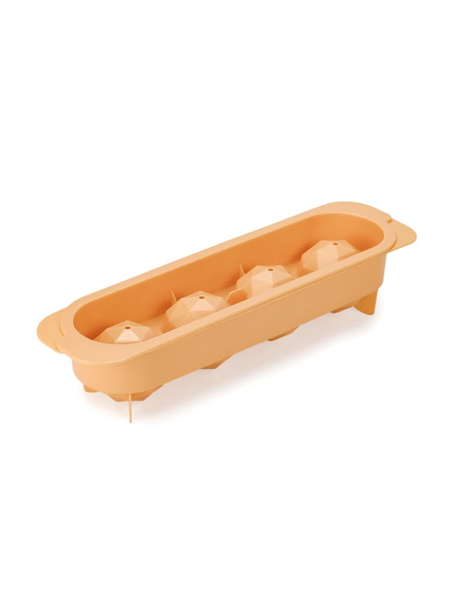 Herevin 1-Piece Polypropylene 4 Hole Diamond Ice Cube Tray, BPA Free - Image 2