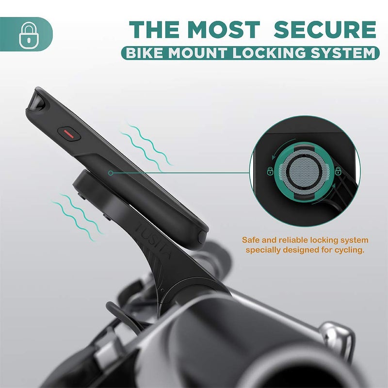 TUSITA Out Front Mount Compatible with Garmin Edge GPS Bike Computer, XOSS G/G+, iGPSPORT - Cycling Handlebar 25.4mm 31.8m - Image 3