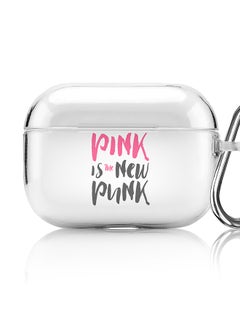 Stylizedd Classic Clear printed Case for Apple AirPods Pro 2nd Generation Thin Transparent Cover [Designed for Apple AirPods Pro 2nd Generation] - Pink is the new punk  - Image 1