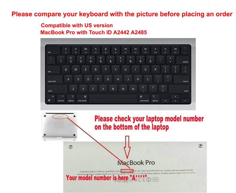 XSKN Final Cut Pro Shortcuts Keyboard Cover Skin for 2022 MacBook Air 13.6" 15.3" A2681 A3113 A2941 A3114 MacBook Pro 14.2" 16.2" with Touch ID A2442 A2779 A2918 A2992 A2485 A2780 A2991 US Layout - Image 2