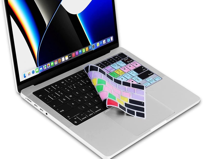 XSKN Final Cut Pro Shortcuts Keyboard Cover Skin for 2022 MacBook Air 13.6" 15.3" A2681 A3113 A2941 A3114 MacBook Pro 14.2" 16.2" with Touch ID A2442 A2779 A2918 A2992 A2485 A2780 A2991 US Layout - Image 4