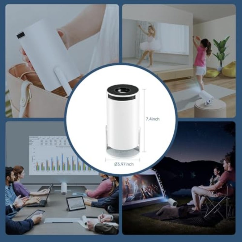 Mini 4K Projector Portable Android 11, 1080P FHD Support, WiFi 6 and Bluetooth 5.0, 130 Inch Display, Smart Home Cinema Projector for Movies and Gaming - Image 4