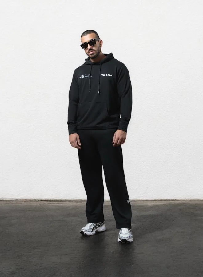 سأكتب لك رسائل One Love Black Hoodie