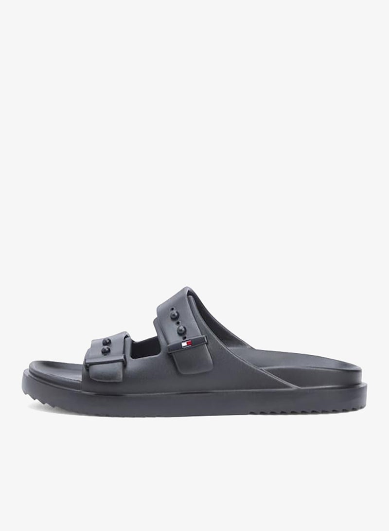 TOMMY HILFIGER Lightweight Pin Buckle Serrated Pool Slides - Image 2