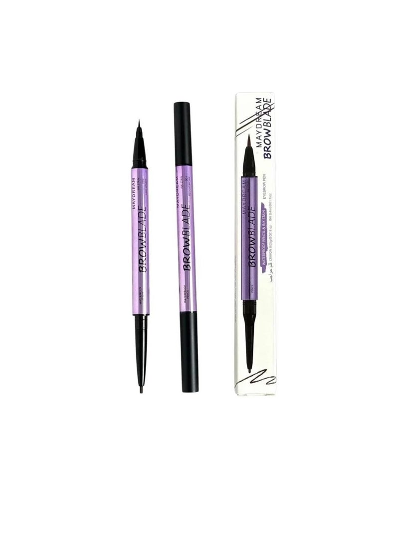 MAYDREAM Waterproof Long Lasting Eyebrow Pencil 001 Medium Brown  - Image 1