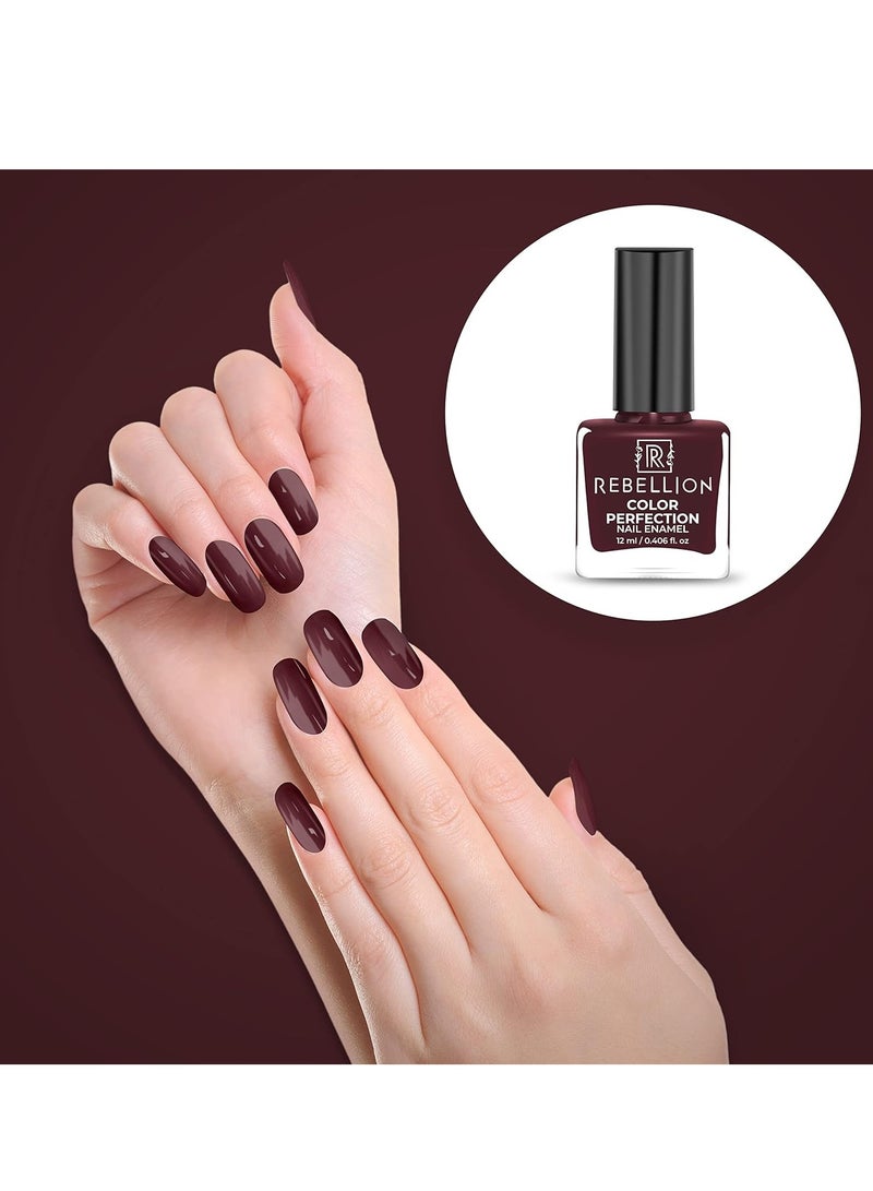 ريبيليان طلاء أظافر ريبيليون كلر بيرفيكشن 12 مل واين أميكابل واين RG02 - Image 3