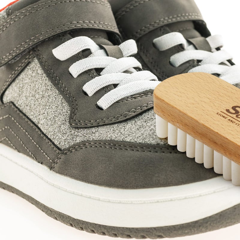 Stone and Clark Variety Shoe Brush Kit - Double-Sided Shoe Polish Applicator & Horse Hair Brushes for Polishing - Nubuck & Suede Brush for Shoes, Soft Leather Cleaning with Microfiber Cloth  - Image 2