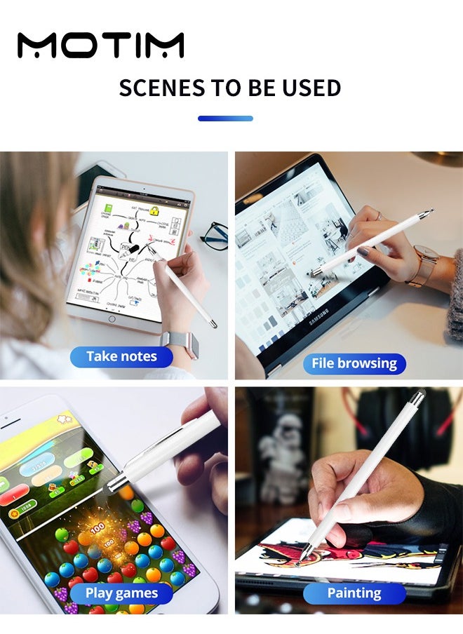 Motim - Universal Stylus Pen for Touch Screens, Passive Stylus Pens with Palm Rejection for Precise Writing/Drawing, for iPad, iPhone, Samsung, iOS/Android Smart Phone and Other Tablets Stylus Pencil - Image 1