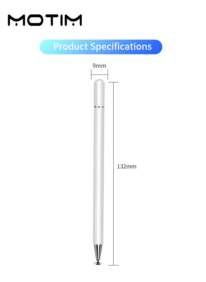 Motim - Universal Stylus Pen for Touch Screens, Passive Stylus Pens with Palm Rejection for Precise Writing/Drawing, for iPad, iPhone, Samsung, iOS/Android Smart Phone and Other Tablets Stylus Pencil - Image 1