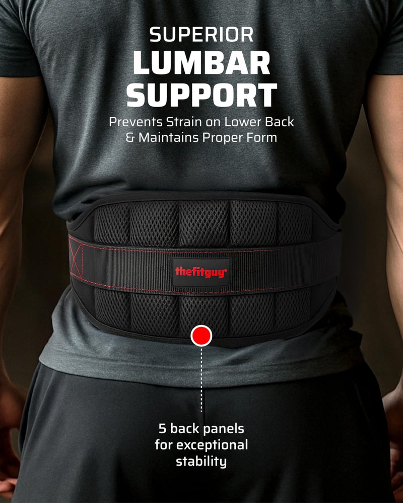 THEFITGUY Ultimate Belt for Belt Squats, Rack Attachment and Squat Machine, Structured Back Support, Stays Low During Down Movement, Padded Hip & Thigh Area, Buckle Strap - No Sliding Down, Heavy Duty - Image 4