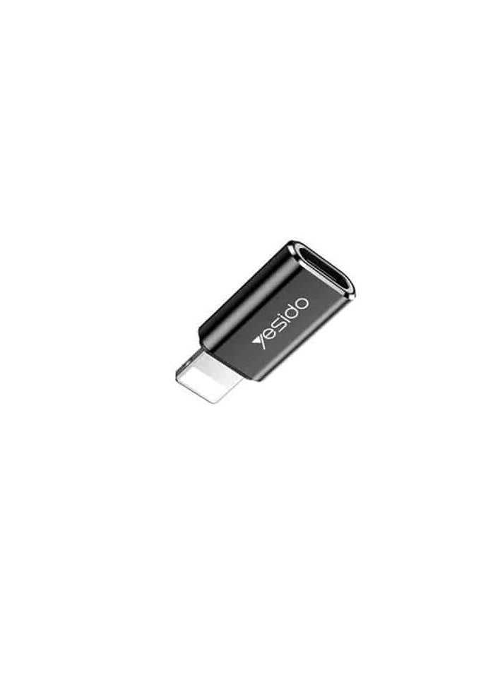 Yesido - Yesido GS03 USB-C to Lightning Connector Adapter -Black - Image 1