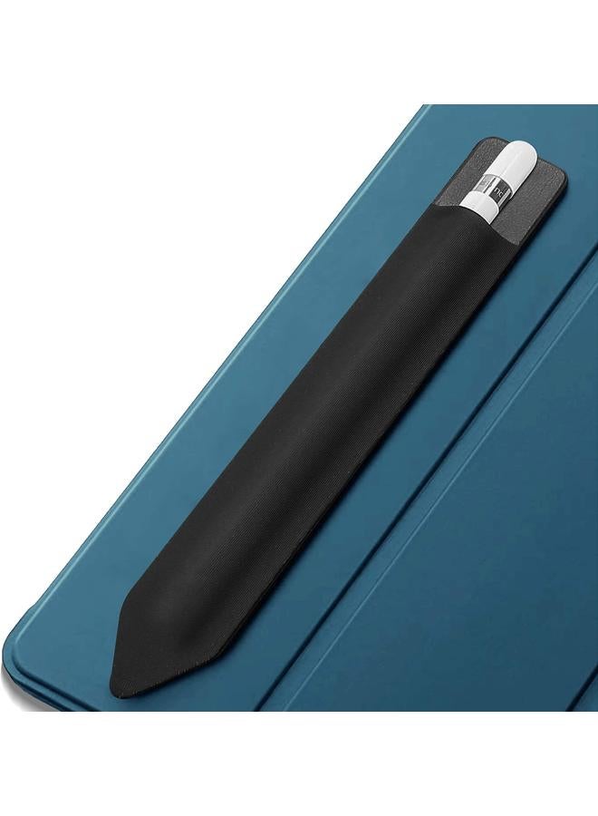 Procases Pencil Holder Sticker For Apple Pencil 1St And 2Nd Gen Elastic Stylus Pocket Pouch Adhesive Stylus Pen Sleeve Attached To Case For Apple Pencil And Other Stylus Pens Black - Image 1