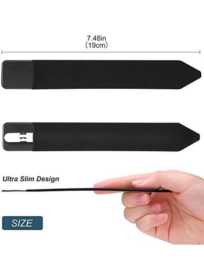 Procases Pencil Holder Sticker For Apple Pencil 1St And 2Nd Gen Elastic Stylus Pocket Pouch Adhesive Stylus Pen Sleeve Attached To Case For Apple Pencil And Other Stylus Pens Black - Image 2