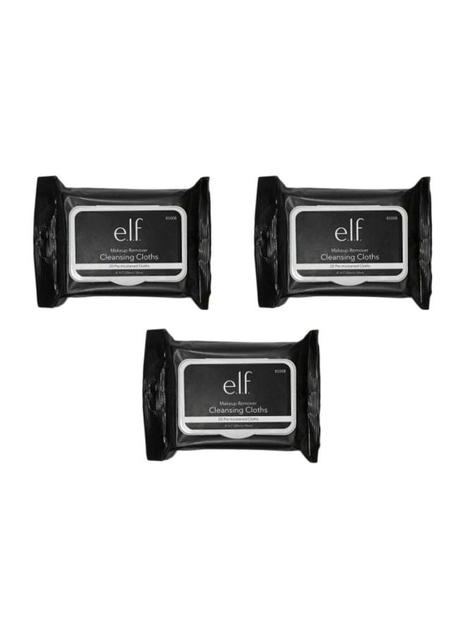 elf Pack Of 3 Makeup Remover Cleansing Cloths - Image 1