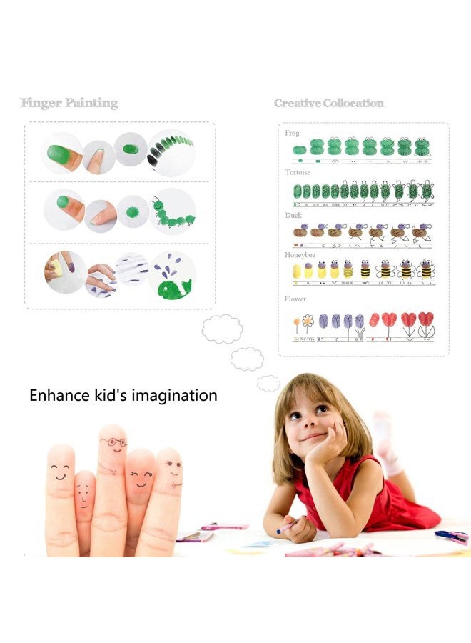 Lsushine Craft Ink Pad Stamps Partner Diy Color,20 Colors Rainbow Finger Ink pad for kids (pack of 20) - Image 5