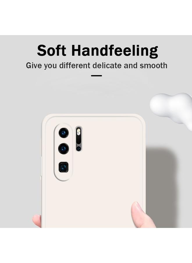 The Bros Phone Case For Huawei P30 Pro Solid Color Imitation Liquid Silicone Straight Edge Dropproof Full Coverage Protective Phone Case - Image 2