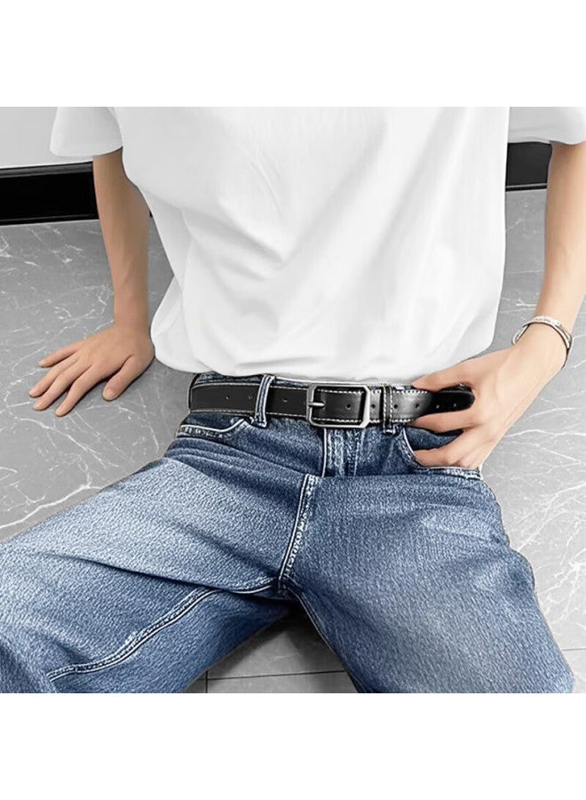Cow Men's Leather Belt With Pin Buckle, Summer Jeans Belt, Casual Simple Birthday Gift For Boyfriend C-922 - Image 3