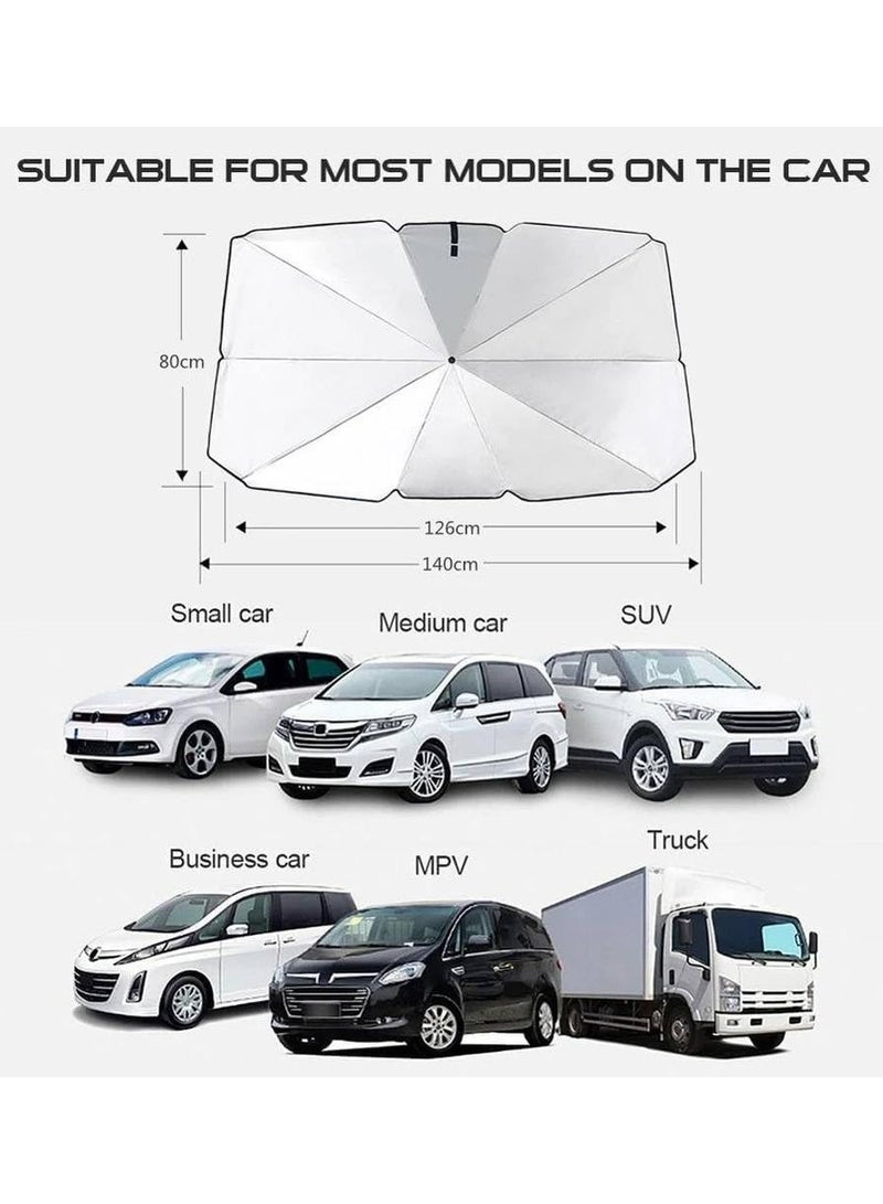 مظلة السيارة تحمي من أشعة الشمس والأشعة فوق البنفسجية - Image 5