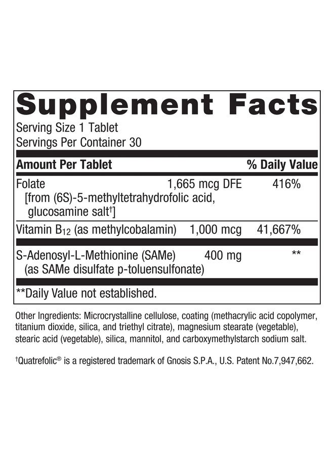 Metagenics Blisphora - Methylation Support Supplement* - With Vitamin B12, Folate & SAMe - Non-GMO & Gluten-Free - 30 Tablets - Image 2