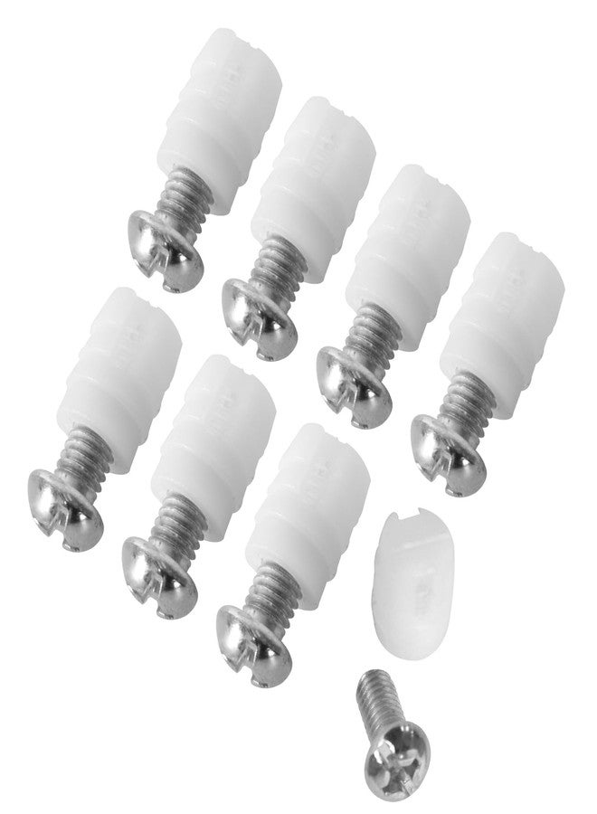 ulapithi 102267 105163 Plastic Sleeve and Screw Compatible with IKEA Furniture Hardware Part # 105163#102267 (Pack of 8) - Image 1