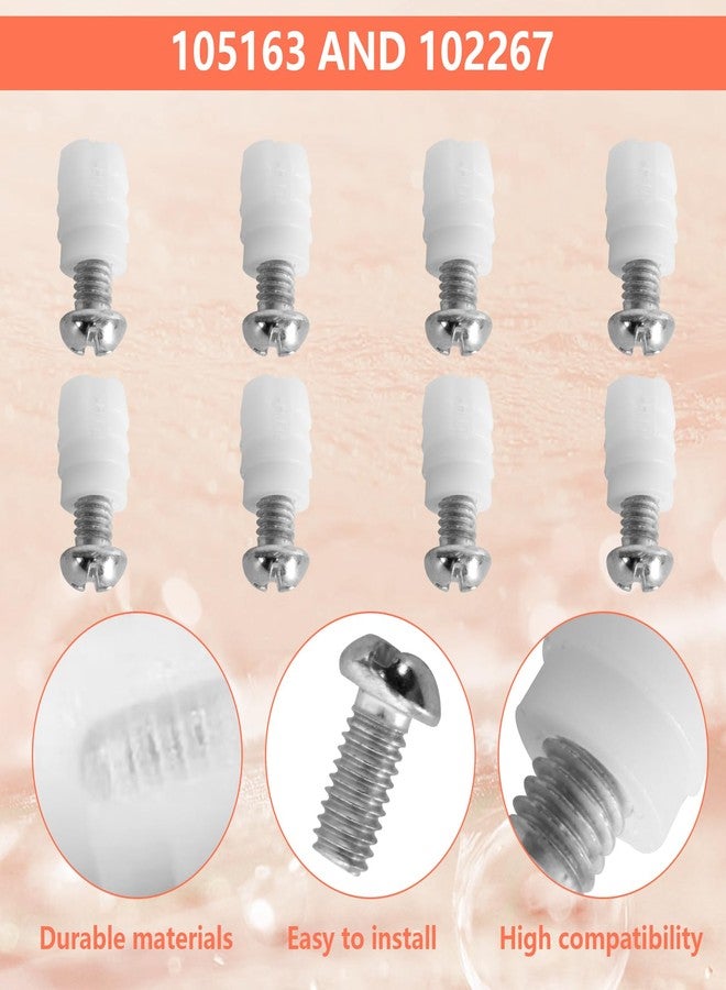 ulapithi 102267 105163 Plastic Sleeve and Screw Compatible with IKEA Furniture Hardware Part # 105163#102267 (Pack of 8) - Image 3