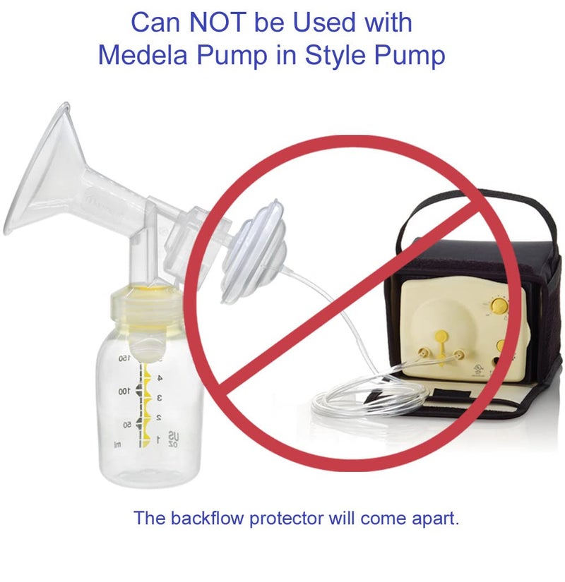 ماي موم Backflow Protector, Long Stem, Compatible with Spectra S1, S2 and 9 Pumps, Compatible with Medela Flanges and Medela Parts; 2pc - Image 5