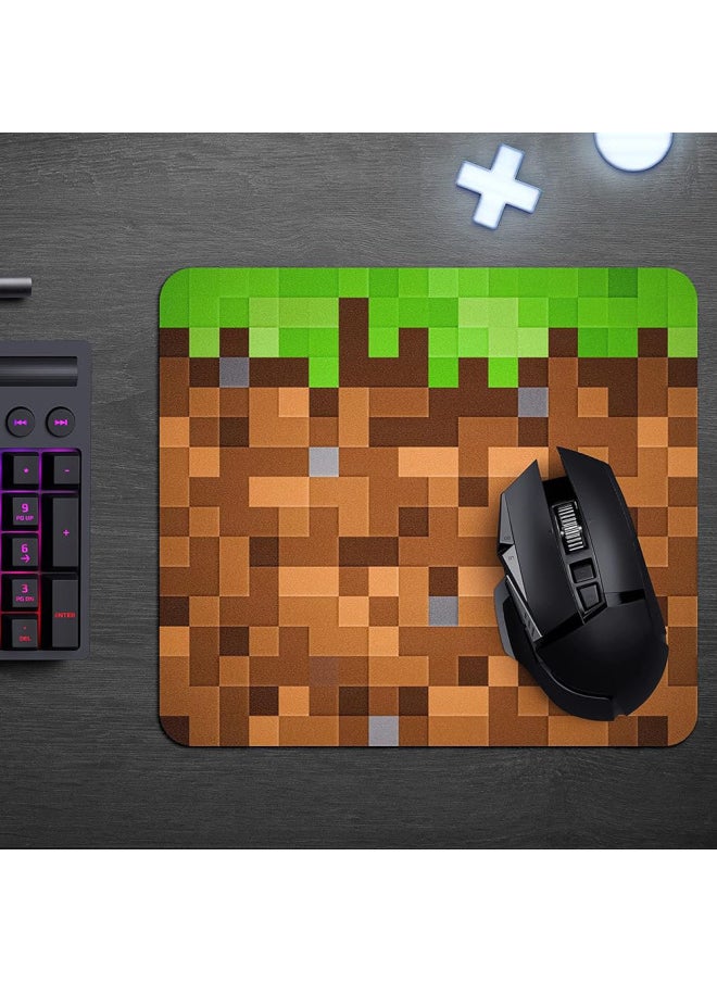 Explosions My World MC Land Mouse Pad Small Size High Color Value Keyboard Pad Couple Gift Pad-Colors:250x 290x 2mm Edge Lock-Pattern:Tom Rich Pad