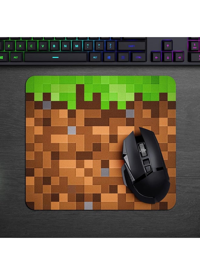 Explosions My World MC Land Mouse Pad Small Size High Color Value Keyboard Pad Couple Gift Pad-Colors:250x 290x 2mm Edge Lock-Pattern:Tom Rich Pad