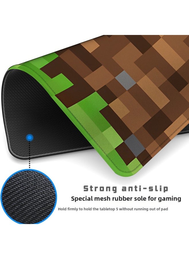 Explosions My World MC Land Mouse Pad Small Size High Color Value Keyboard Pad Couple Gift Pad-Colors:250x 290x 2mm Edge Lock-Pattern:Tom Rich Pad