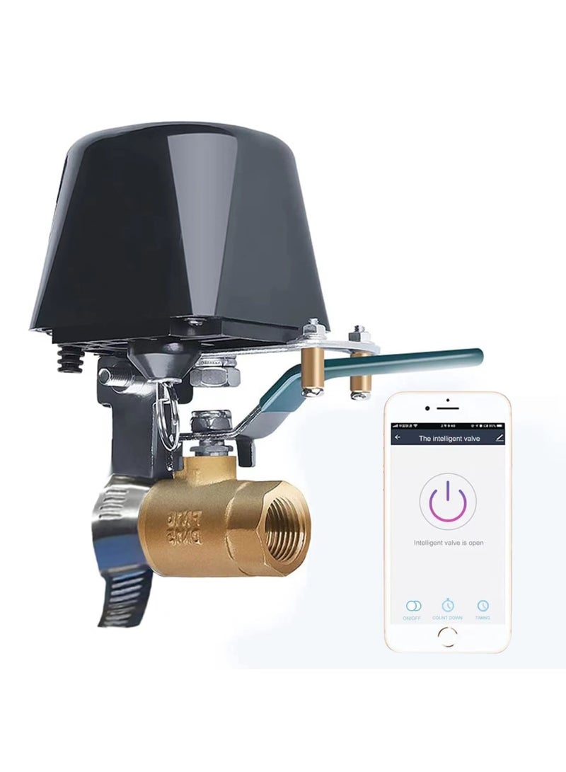 SYOSI WiFi Smart Water Valve with Timer, Upgraded Intelligent Water Valve Closing, Automatic Ball Valve Watering Timer, Sprinkler Controller, Smart Life App, Compatible with Alexa and Google - Image 1