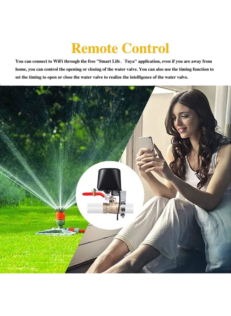SYOSI WiFi Smart Water Valve with Timer, Upgraded Intelligent Water Valve Closing, Automatic Ball Valve Watering Timer, Sprinkler Controller, Smart Life App, Compatible with Alexa and Google - Image 5