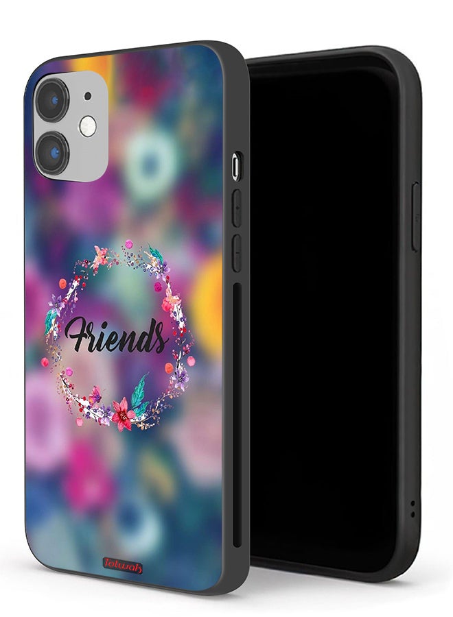 Tolwak Apple iPhone 12 mini Protective Case Friends In Flowers Ring Art - Image 1