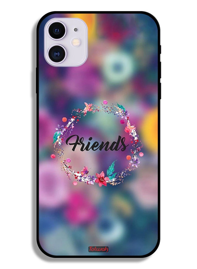 Tolwak Apple iPhone 12 mini Protective Case Friends In Flowers Ring Art - Image 2