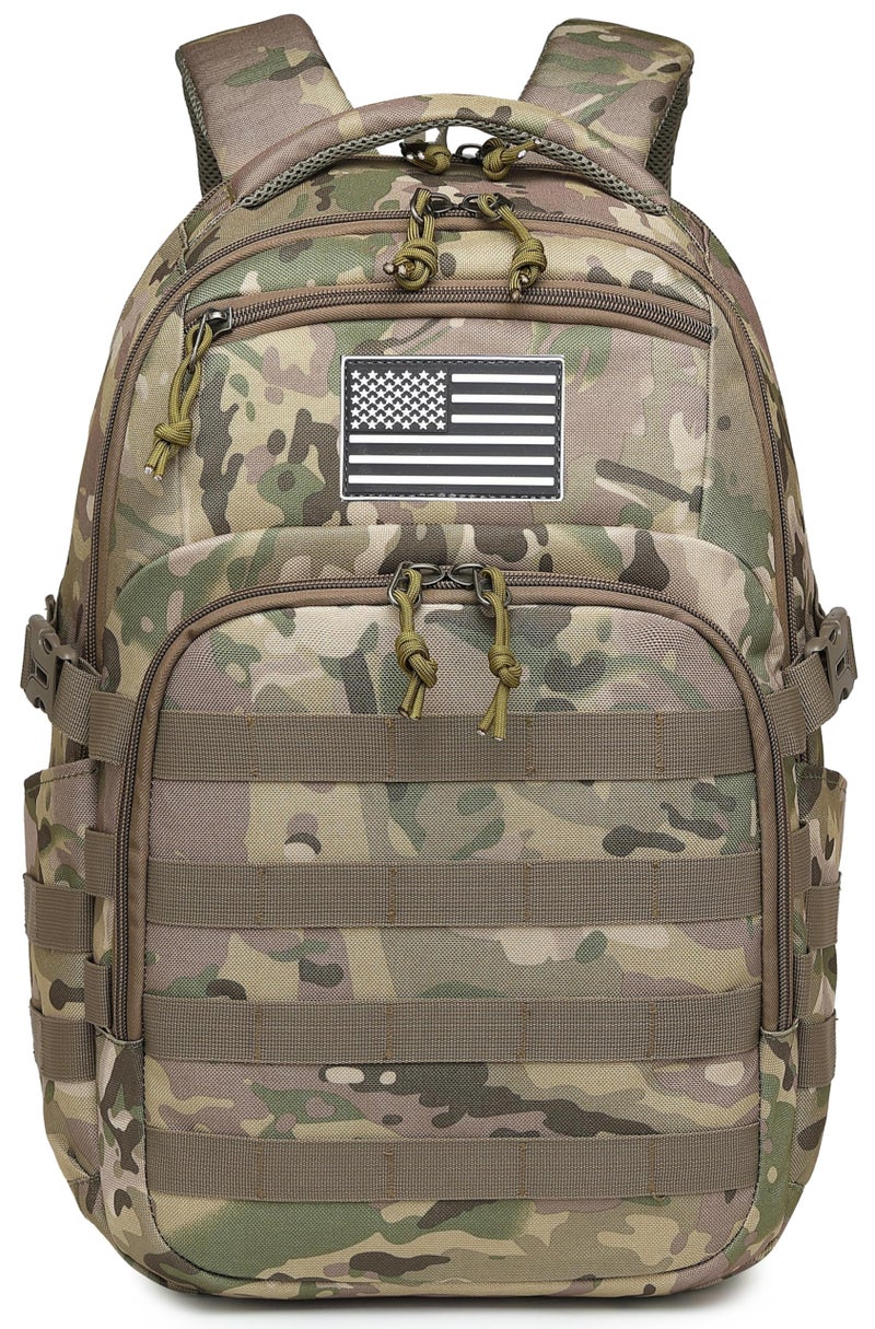 Wotony Military tactical backpack, backpack for men black small tactical assault bag (Cp, 18.5 inch) - Image 1