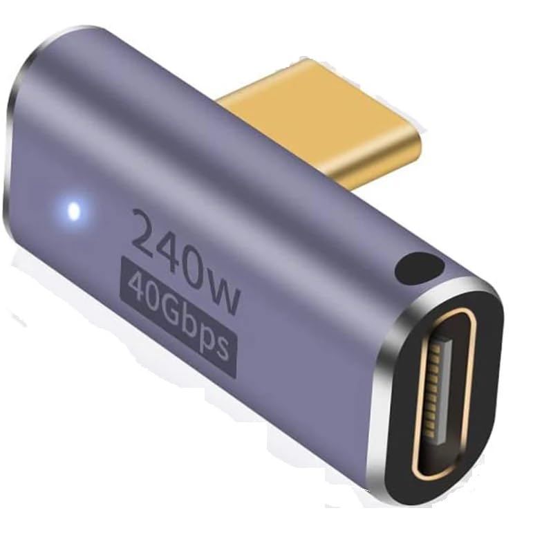 Microware محول USB C بزاوية 90 درجة 240 واط - Image 1