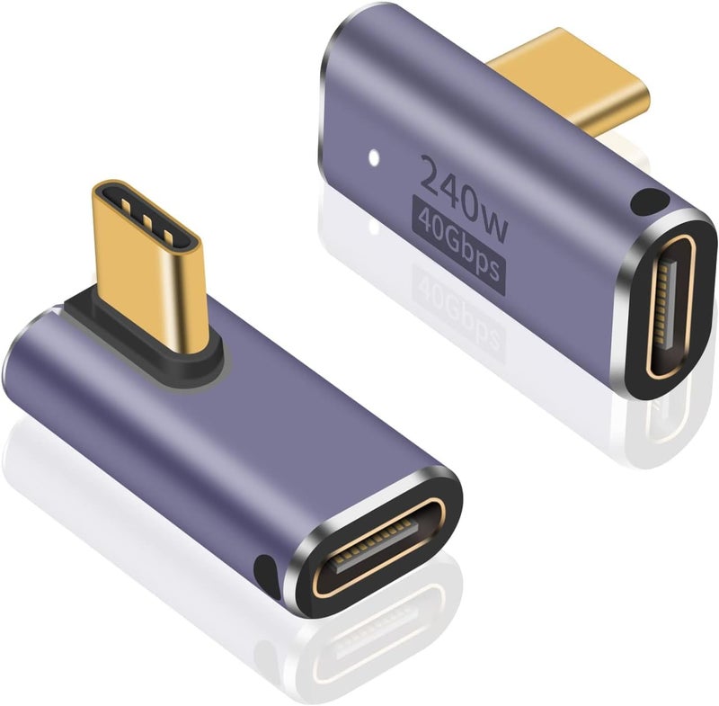 Microware محول USB C بزاوية 90 درجة 240 واط - Image 2