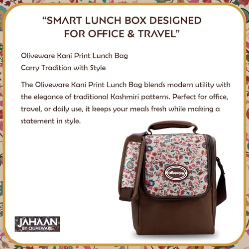 SOPL-OLIVEWARE oliveware TESO Musk Lunch Box | 3 Microwave-Safe Containers (2×420ml, 1×620ml) + 750ml Steel Bottle + 130ml Pickle Box + Steel Cutlery | Premium Carry Bag | Freezer & Dishwasher Safe (Off White) - Image 5