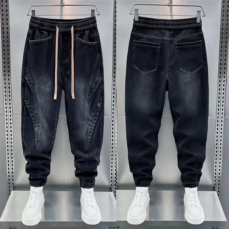 Unisex Classic Denim Jeans Loose Fit Daily Outdoor Wear - Image 1