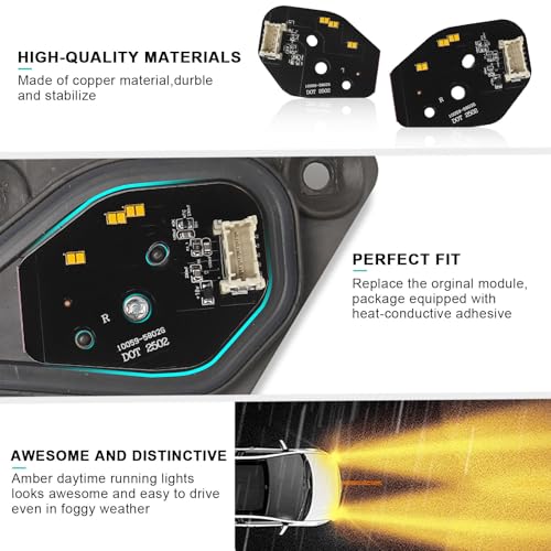JHO Amber DRL Lights Module Front Headlight Frame White Color Changing to Amber for Ford Ranger T9 2023 2024 2025 XL/XLT/Everest Accessories CE Approved - Image 4