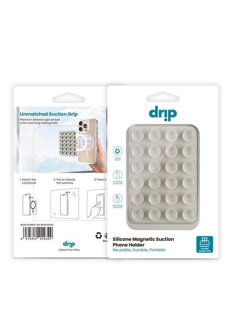 دريب ستاند لاصق على الاسطح دريب سيلكون مغناطيسي للجوال-ذهبي - Image 4