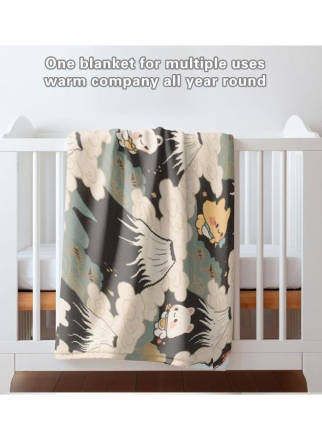 عام بطانية رقيقة من الفانيلا (حرارة ومريحة، ومناسبة للنوم واستخدام اللعبة والغبار والرمل) 150 سم * 200 سم - 585 - Image 5