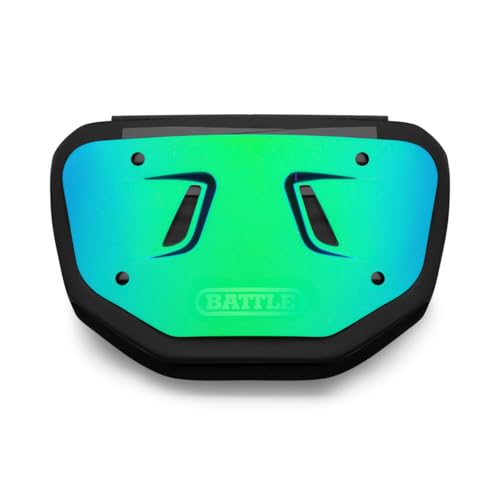 Battle Sports Prism Football Back Plate – Hard Shell Lower Back Protector with Contoured Foam for High-Impact Protection - Adult, Blue - Image 2