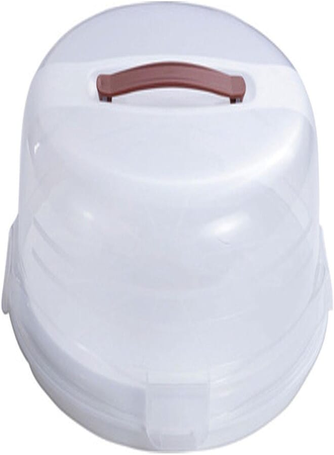 Curver CURVER Chef@Home Cupcake Box in Transparent/White, Plastic, 35 x 25 x 10 cm 