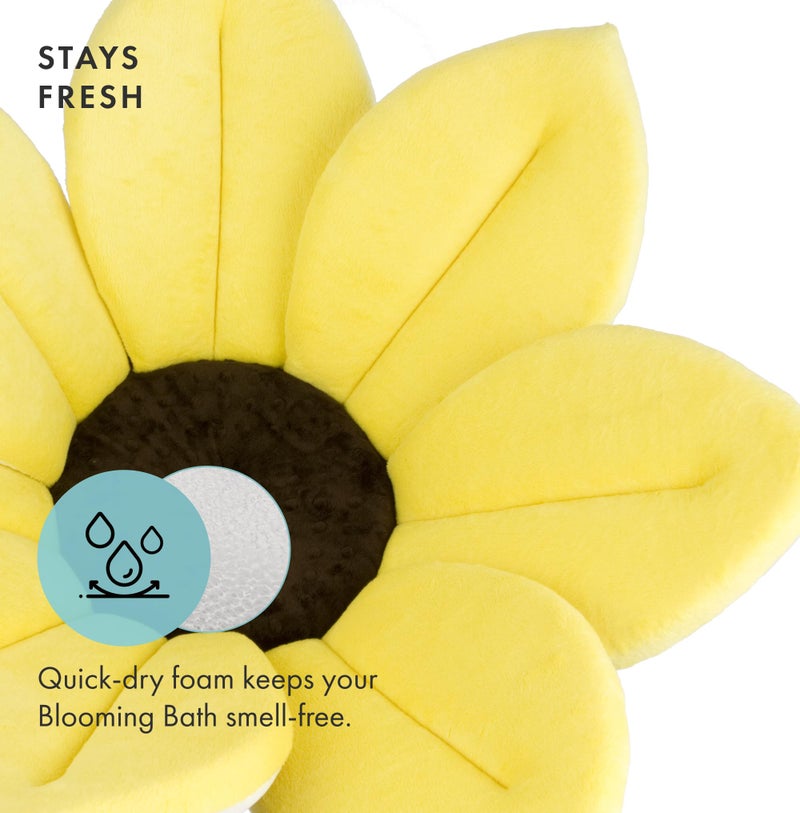 Blooming Bath Baby Bath Seat - Baby Tubs for Newborn Infants to Toddler 0 to 6 Months and Up - Baby Essentials Must Haves - The Original Washer-Safe Flower Seat (Original, Canary Yellow) - Image 3