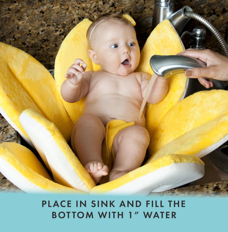 Blooming Bath Baby Bath Seat - Baby Tubs for Newborn Infants to Toddler 0 to 6 Months and Up - Baby Essentials Must Haves - The Original Washer-Safe Flower Seat (Original, Canary Yellow) - Image 5