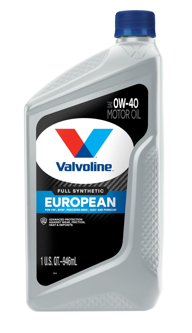Valvoline زيت محرك فالفولين الاصطناعي الكامل SAE 0W-40 للسيارات الأوروبية 1 QT - Image 1