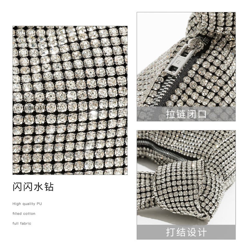 Super A Rhinestone Bag Full Diamond Bag Women'S Personalized Niche Brilliant Diamond Evening Handbag High-End Sense - Image 5